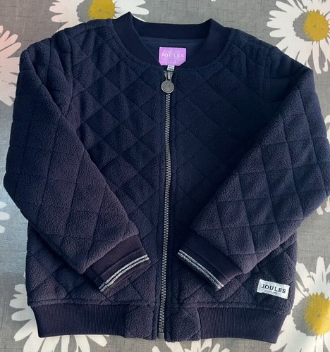 Girls blue joules bomber coat - blue,