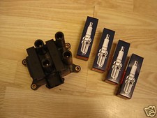 FORD FOCUS MK1 1.4 1.6 1999-2005 NEW IGNITION COIL PACK & 4 SPARK PLUGS