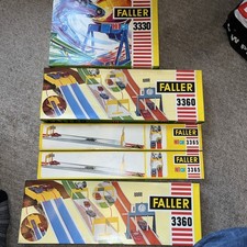 Vintage 1970s Faller Hit Car 3330 3360 x 2 , 3365 x2 Track Set Exe Con