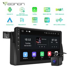 CAM+9" Android 13 8Core 6+64G Car Stereo Radio GPS Head Unit CarPlay for BMW E46