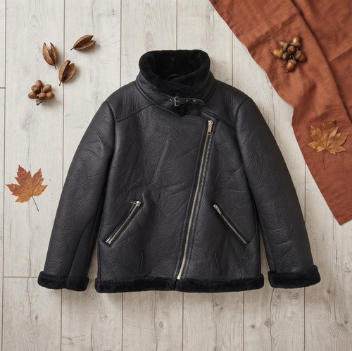 Zara womens black faux - womens,