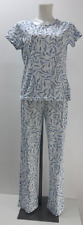 Ladies New Ex Avon 100% COTTON Pyjamas  Size 8-10 12-14