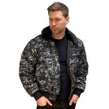 Mens MA2 Padded Warm Flight Bomber Jacket Combat Style Location JKT Coat Camo