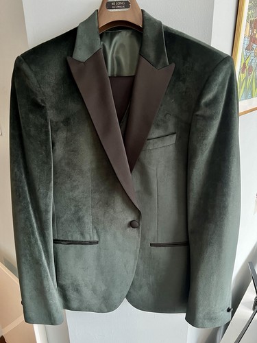 Tuxedo green velvet dinner - tuxedo,