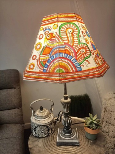 Peacock lampshade cosy - peacock, lampshade,