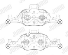 Brake pads 573856J JURID for