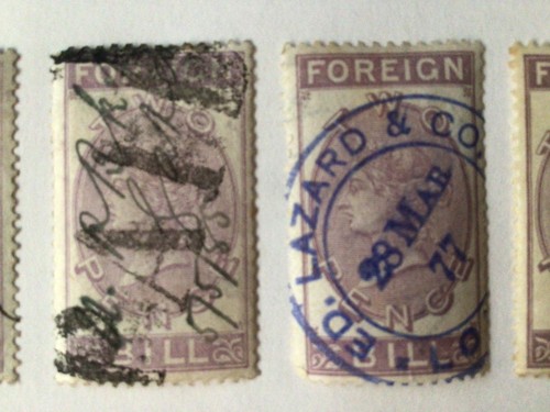 Revenue stamp off - gb,