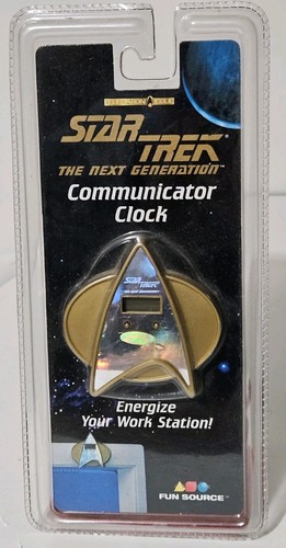 Star trek communicator clock - star,