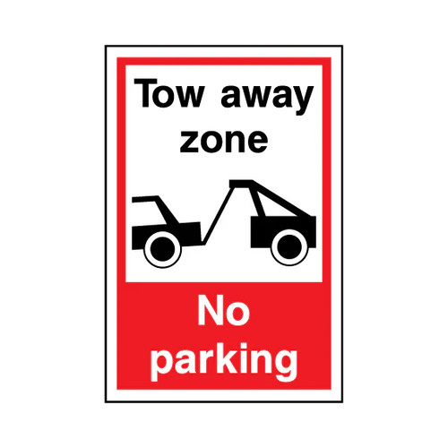 Tow away zone - zone, no