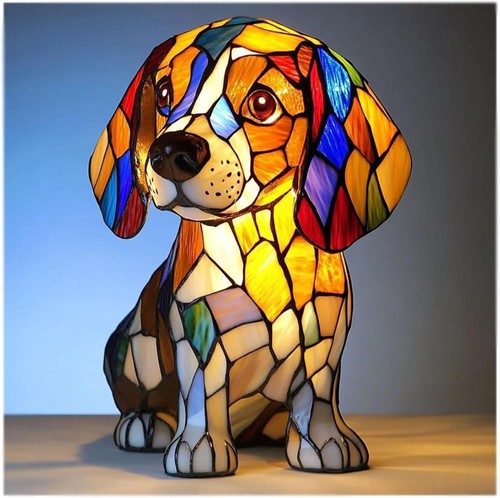 Resin dog led - resin, night