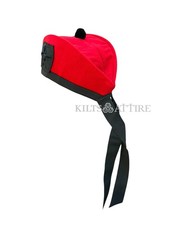 Red Glengarry Hat Scottish