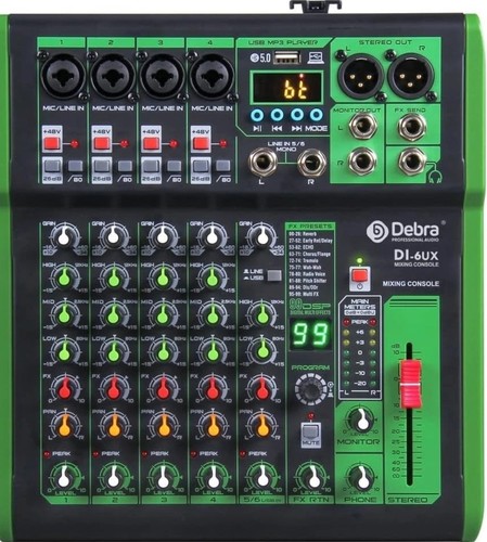 Channel audio mixer 4ux - 6-channel, |