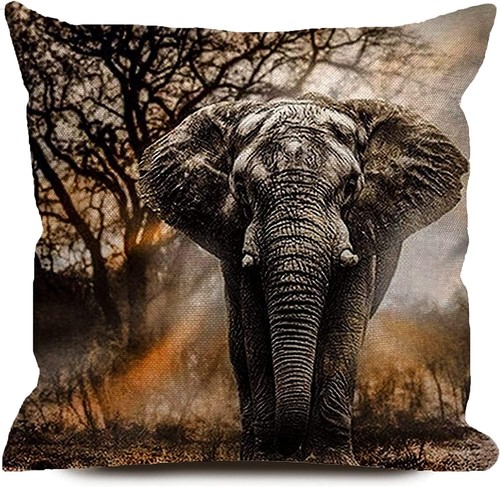 Elephant cushion cover - cover,