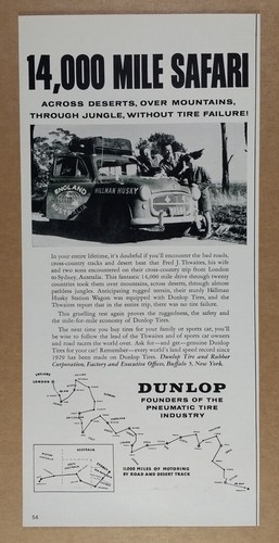 1956 dunlop tires hillman - 1956,