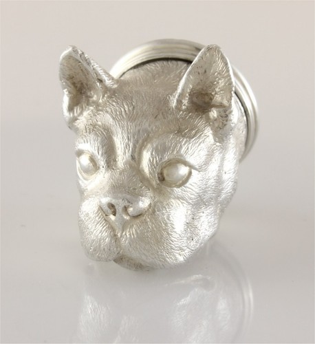Silver french bulldog pill - bulldog,