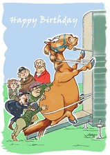 Birthday Card - Horse Loading