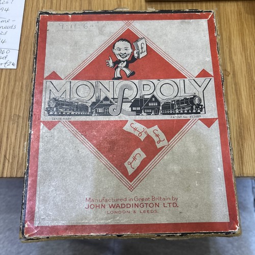 Monopoly vintage 1930 s - monopoly,