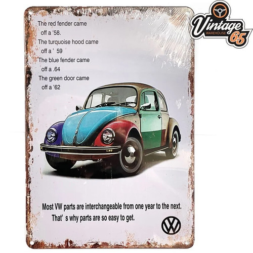 Classic beetle retro sign - retro,