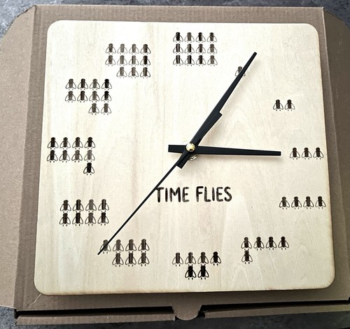 Handmade wooden wall clock - handmade,