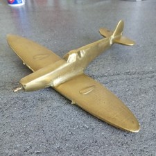 WW2 Trench Art Brass Spitfire