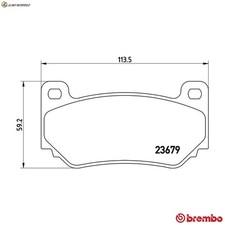 Brake pad set disc brake P 52