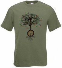 Banjo T-shirt country, folk, Irish traditional Musical Banjo Tree in all sizes