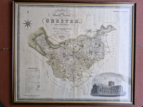 Large framed antique - large,