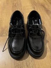 BNWT NEXT Girls Black Leather