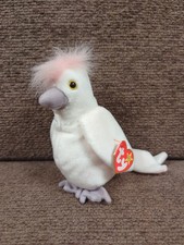 TY Beanie Baby - Kuku Cockatoo (Parrot) with Tags