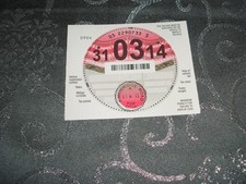 TAX DISC with