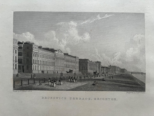 1828 antique print brunswick - antique,