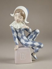LLADRO 5076 Harlequin Clown "B