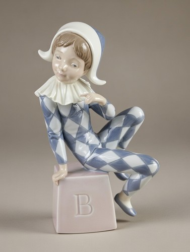 Lladro 5076 harlequin - clown, "b