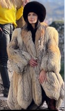 2XL Cross  Fox fur coat
