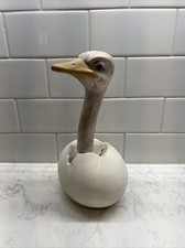 Vintage Ostrich Emu Bird Egg