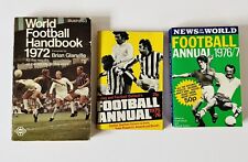 3 Vintage Football Books World Football Annual Handbook 1970s Paperback