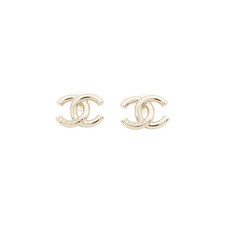 CHANEL CC Logo Earrings Metal