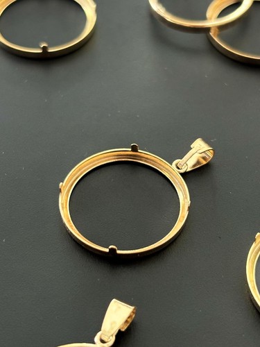 Bezel gold 14k plated - plated, silver