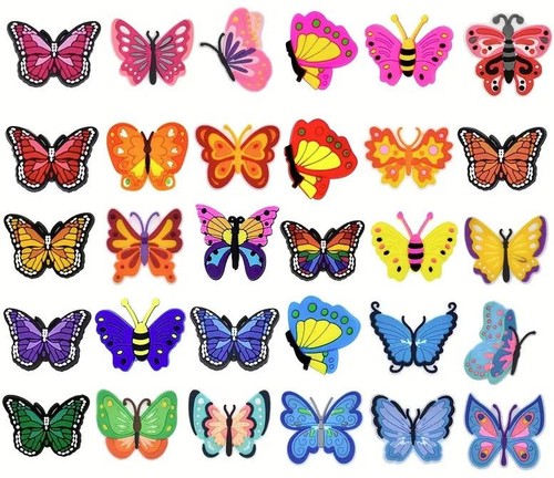 Butterfly plastic clogs - plastic,