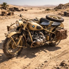 1943 BMW R75 WWII Desert