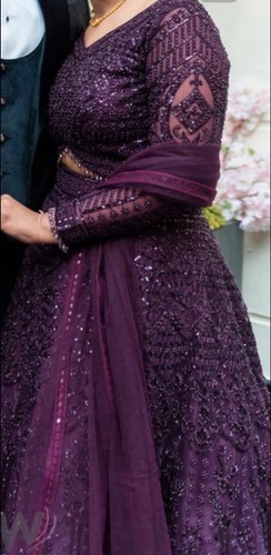 Stunning purple lengha - purple, full