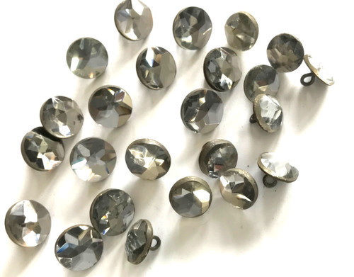 Antique lot mirror buttons - antique,