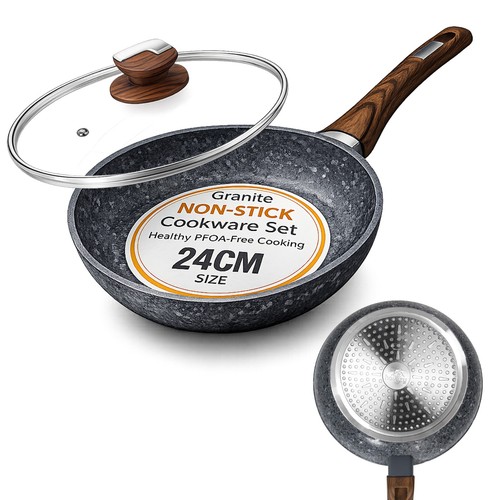 24cm non stick frying pan - pan, with