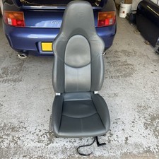 Porsche 997 911 Drivers Hardback Wingback sport crested seat 996 grey 