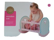 Dolls Wooden Toy Cot
