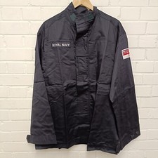 ROYAL NAVY SHIRT - Size: 180cm/ 120cm Blue Warm Weather FR Combat , British  NEW
