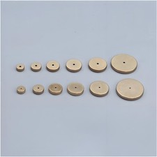 Brass leather edge spacing - brass,