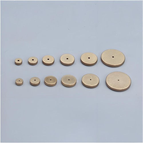 Brass leather edge spacing - brass,
