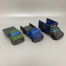 3 PAINTED TRUCK TERRAIN PIECES MODERN SKIRMISH WARGAMING ZOMBICIDE WALKING DEAD
