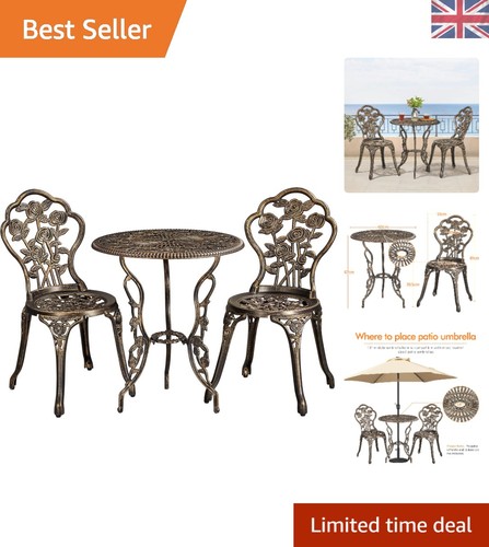Bronze piece patio bistro - bronze, 3-piece